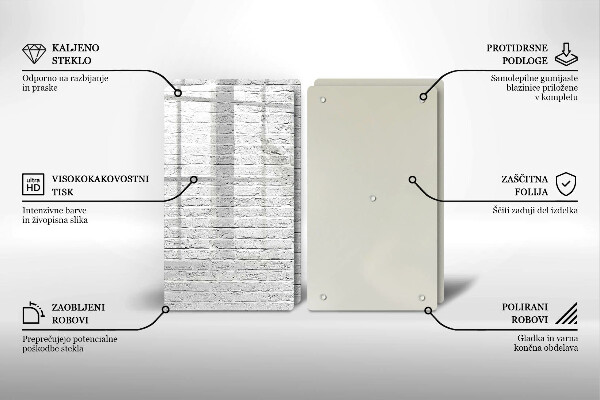 Osłona ściany przy kuchence gazowej Ściana mur cegły