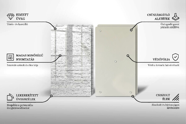 Osłona ściany przy kuchence gazowej Ściana mur cegły