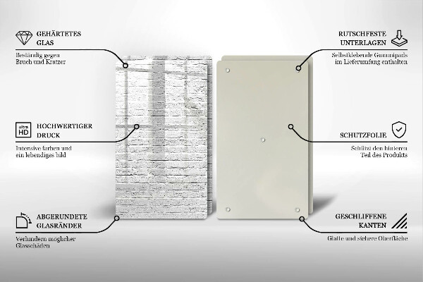 Osłona ściany przy kuchence gazowej Ściana mur cegły