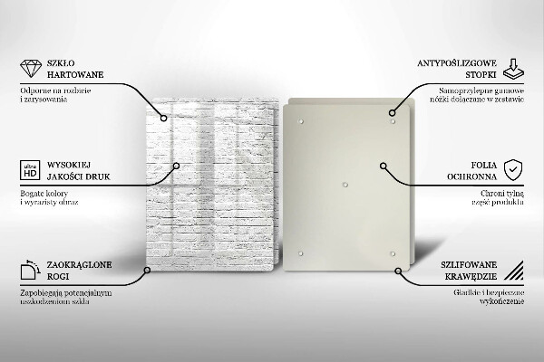 Osłona ściany przy kuchence gazowej Ściana mur cegły