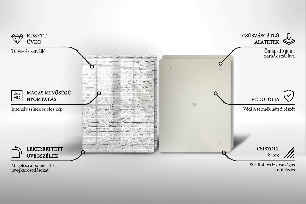 Osłona ściany przy kuchence gazowej Ściana mur cegły