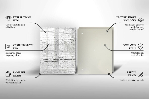 Osłona ściany przy kuchence gazowej Ściana mur cegły