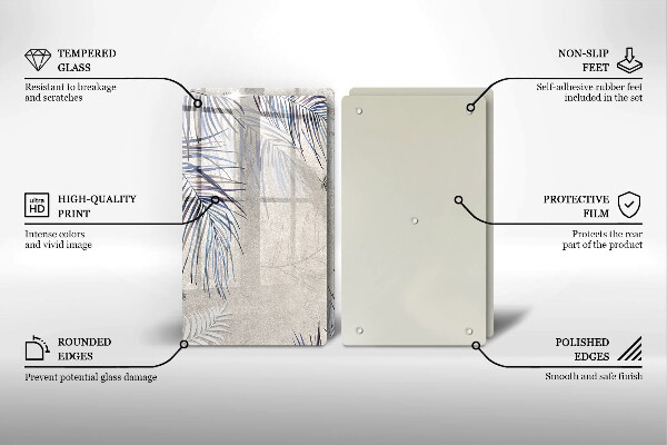 Osłona ściany przy kuchence gazowej Subtelne liście