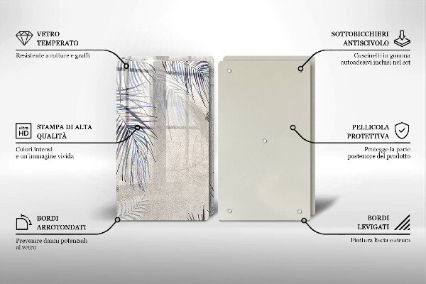 Osłona ściany przy kuchence gazowej Subtelne liście