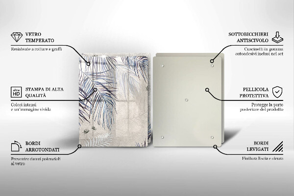 Osłona ściany przy kuchence gazowej Subtelne liście