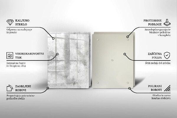 Osłona ściany przy kuchence gazowej Beton tekstura
