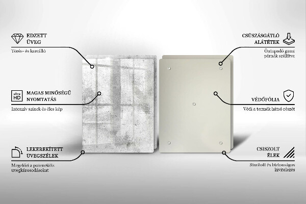 Osłona ściany przy kuchence gazowej Beton tekstura