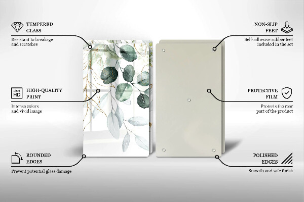 Osłona ściany przy kuchence gazowej Malowane rośliny