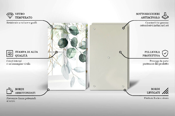 Osłona ściany przy kuchence gazowej Malowane rośliny