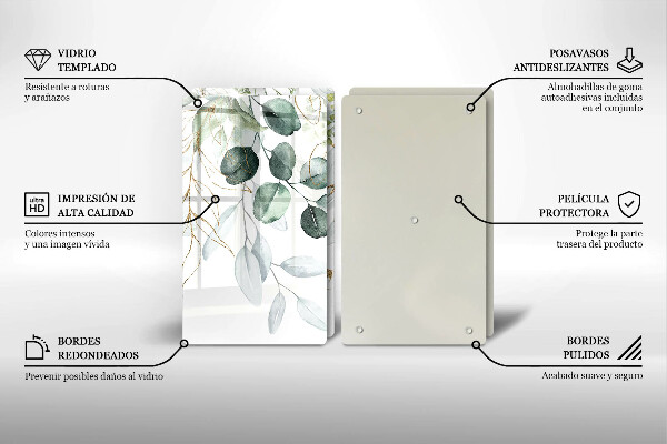 Osłona ściany przy kuchence gazowej Malowane rośliny