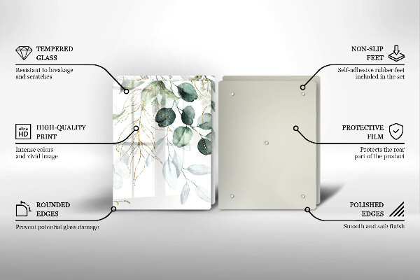 Osłona ściany przy kuchence gazowej Malowane rośliny