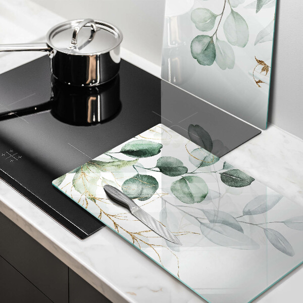 Osłona ściany przy kuchence gazowej Malowane rośliny