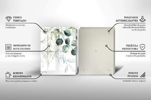 Osłona ściany przy kuchence gazowej Malowane rośliny