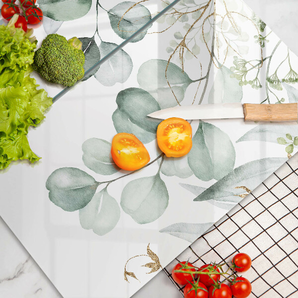 Osłona ściany przy kuchence gazowej Malowane rośliny