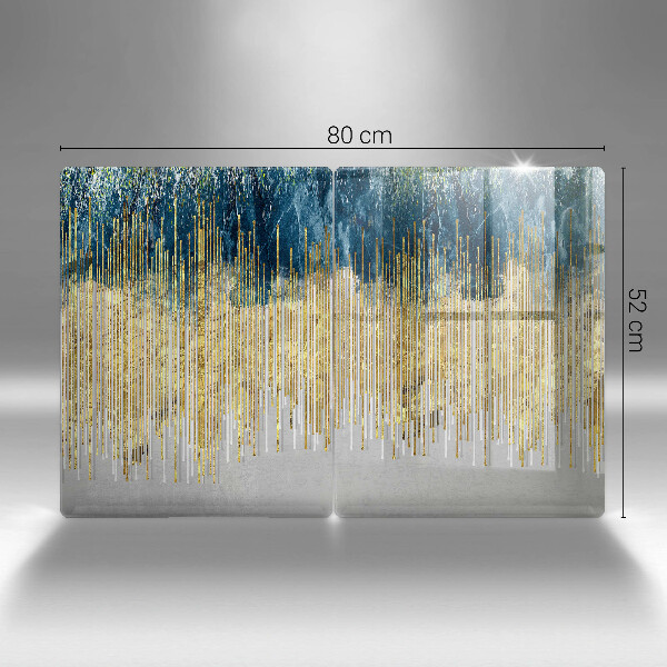 Osłona ściany przy kuchence gazowej Designerska abstrakcja