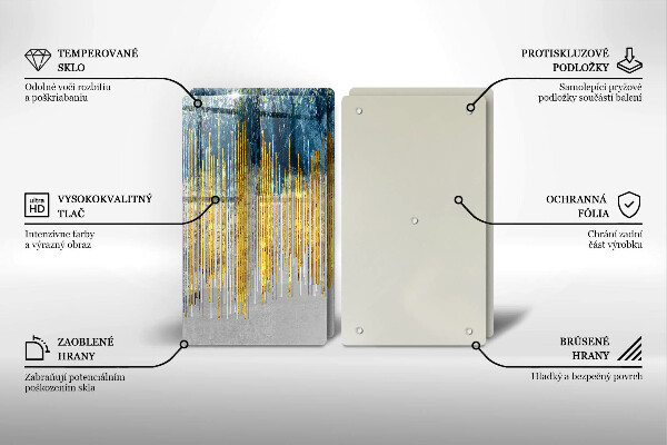 Osłona ściany przy kuchence gazowej Designerska abstrakcja
