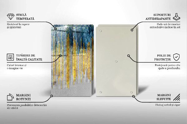 Osłona ściany przy kuchence gazowej Designerska abstrakcja