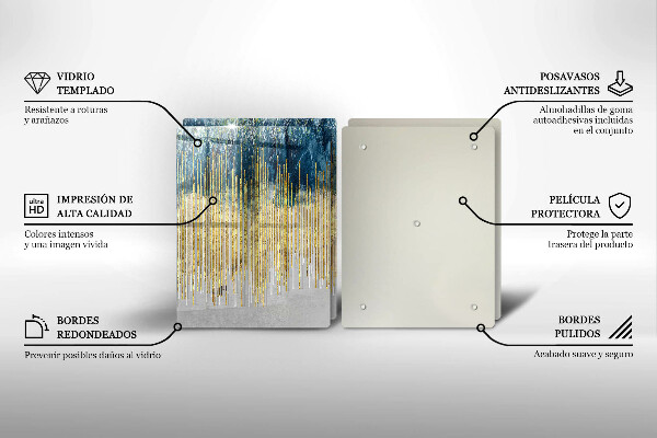 Osłona ściany przy kuchence gazowej Designerska abstrakcja