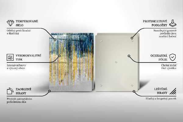 Osłona ściany przy kuchence gazowej Designerska abstrakcja