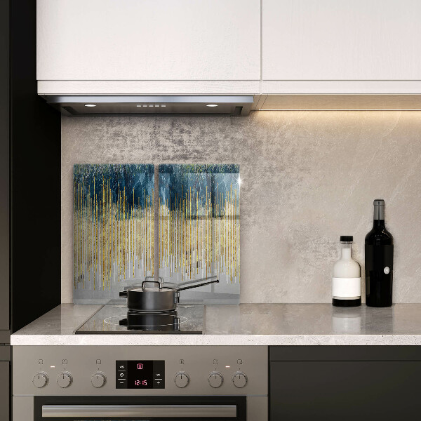 Osłona ściany przy kuchence gazowej Designerska abstrakcja