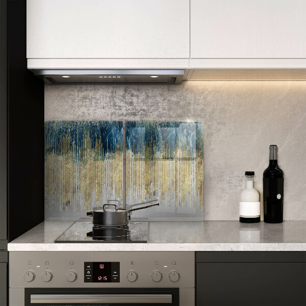 Osłona ściany przy kuchence gazowej Designerska abstrakcja