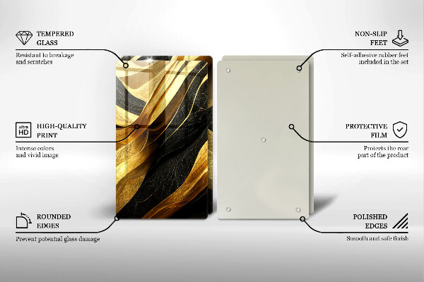 Osłona ściany przy kuchence gazowej Elegancka abstrakcja