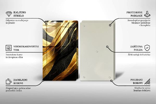 Osłona ściany przy kuchence gazowej Elegancka abstrakcja