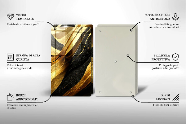 Osłona ściany przy kuchence gazowej Elegancka abstrakcja