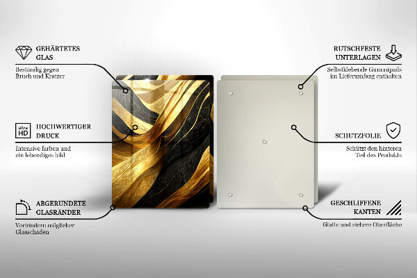 Osłona ściany przy kuchence gazowej Elegancka abstrakcja