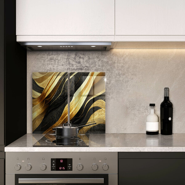 Osłona ściany przy kuchence gazowej Elegancka abstrakcja
