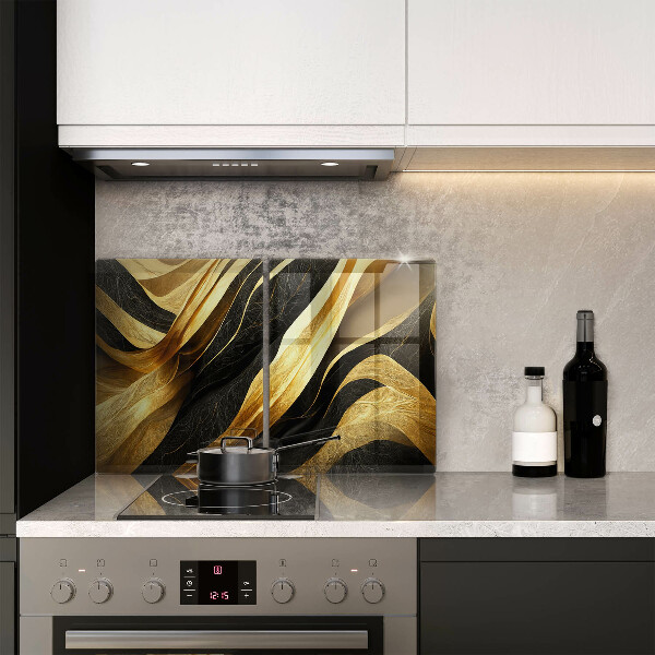 Osłona ściany przy kuchence gazowej Elegancka abstrakcja