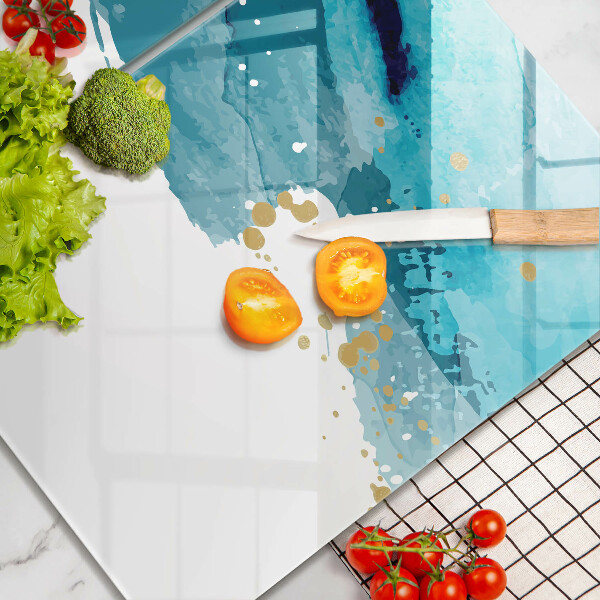 Osłona ściany przy kuchence gazowej Niebieskie plamy