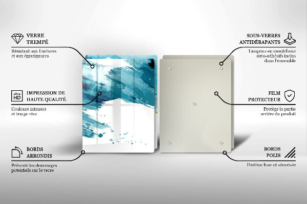 Osłona ściany przy kuchence gazowej Niebieskie plamy