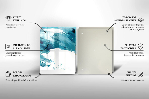 Osłona ściany przy kuchence gazowej Niebieskie plamy