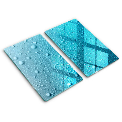 Osłona ściany przy kuchence gazowej Krople wody