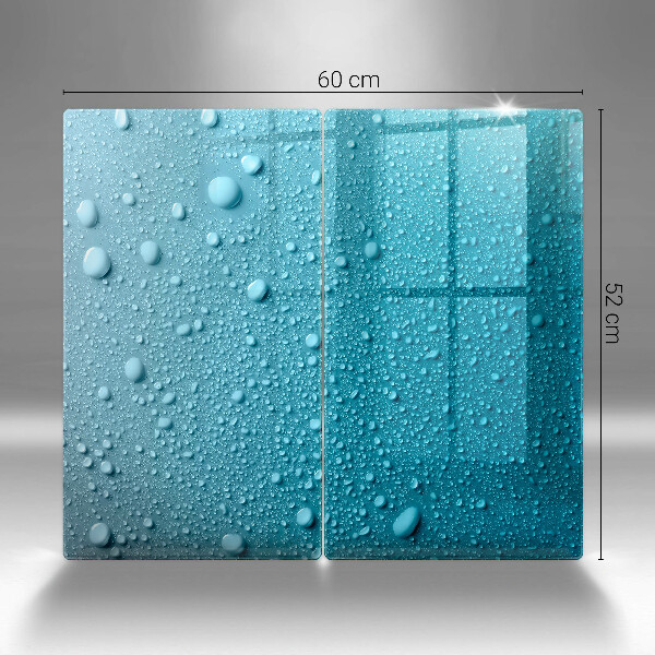 Osłona ściany przy kuchence gazowej Krople wody