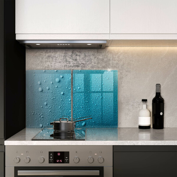 Osłona ściany przy kuchence gazowej Krople wody