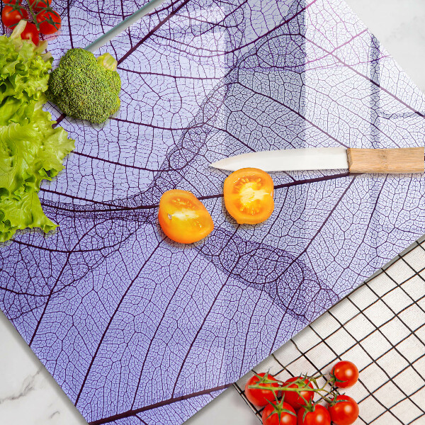 Ochrona na ścianę w kuchni Liście z żyłkami