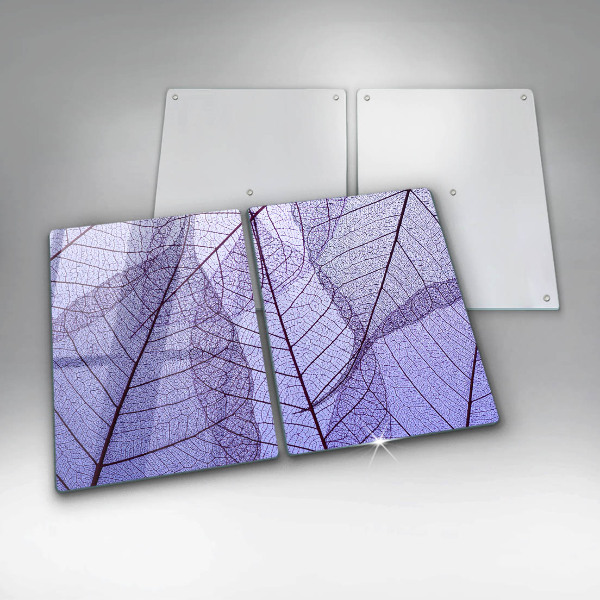 Ochrona na ścianę w kuchni Liście z żyłkami