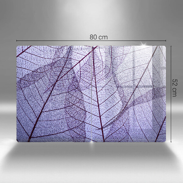 Ochrona na ścianę w kuchni Liście z żyłkami
