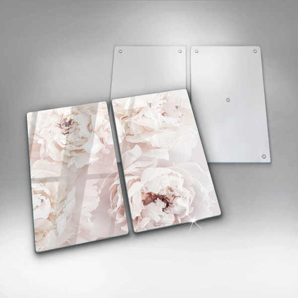 Osłona ściany przy kuchence gazowej Pastelowe piwonie