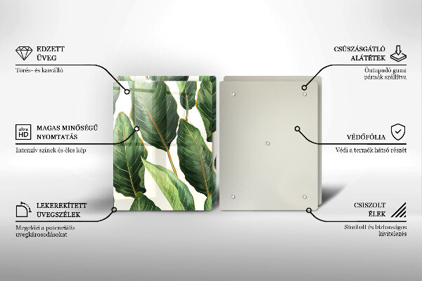 Osłona ściany przy kuchence gazowej Liście bananowca