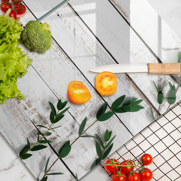 Osłona ściany przy kuchence gazowej Stare deski i liście