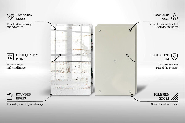 Osłona ściany przy kuchence gazowej Stare deski i liście