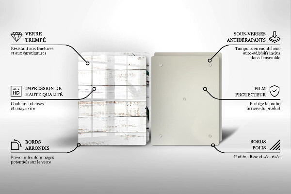 Osłona ściany przy kuchence gazowej Stare deski i liście