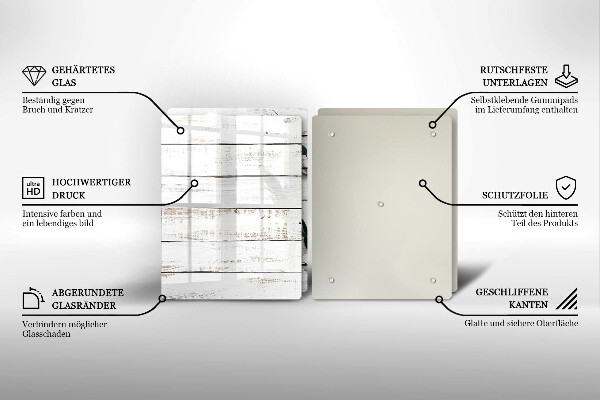 Osłona ściany przy kuchence gazowej Stare deski i liście