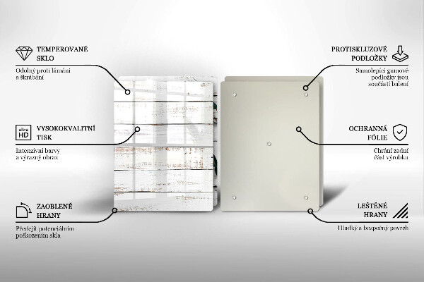 Osłona ściany przy kuchence gazowej Stare deski i liście