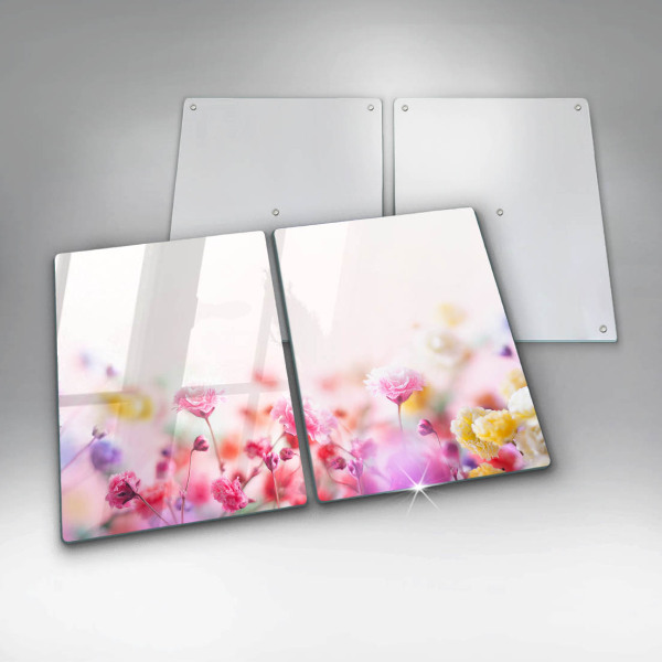 Osłona ściany przy kuchence gazowej Łąka kwiatów