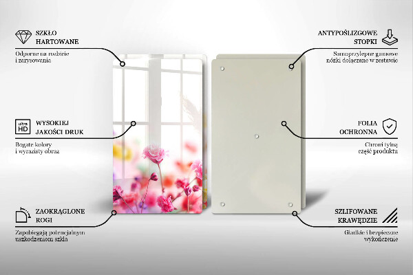 Osłona ściany przy kuchence gazowej Łąka kwiatów