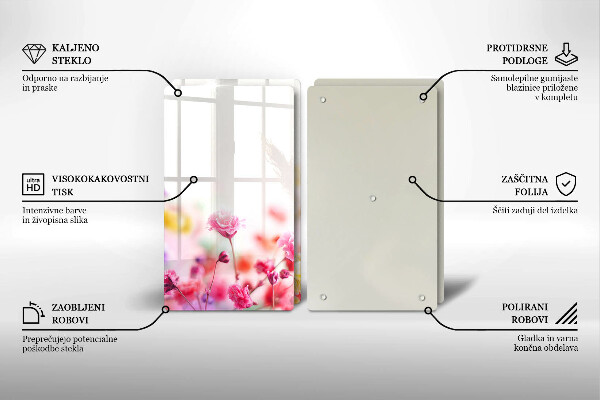 Osłona ściany przy kuchence gazowej Łąka kwiatów